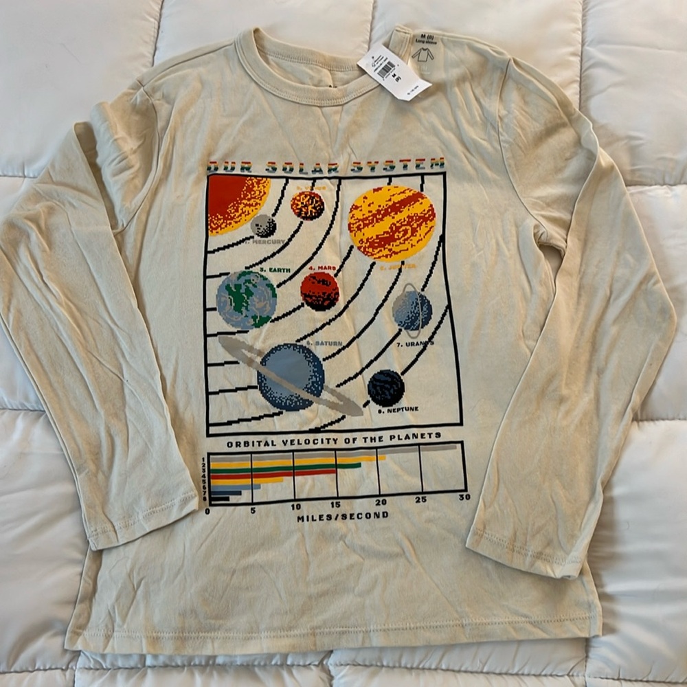 NWT Gap solar system long sleeve tee